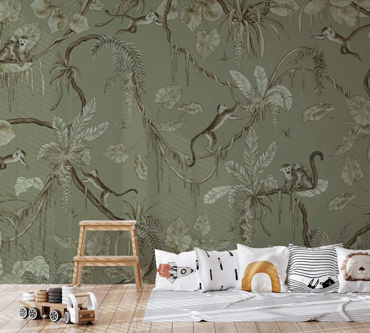 Monkey Business Jungle Wall Mural