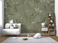 Monkey Business Jungle Wall Mural