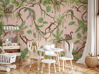 Monkey Business in Paradise Wall Mural