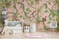 Monkey Business in Paradise Wall Mural