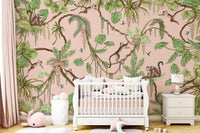 Monkey Business in Paradise Wall Mural