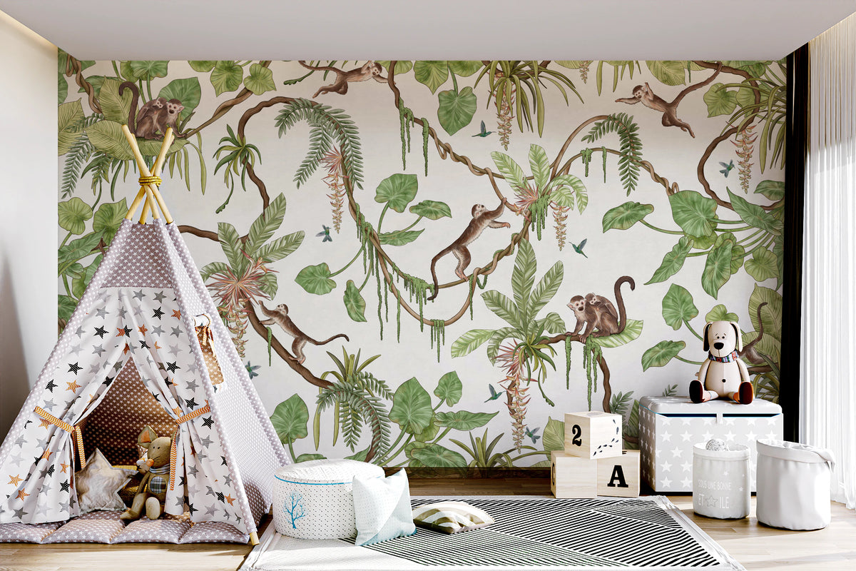 Monkey Business  Wall Mural
