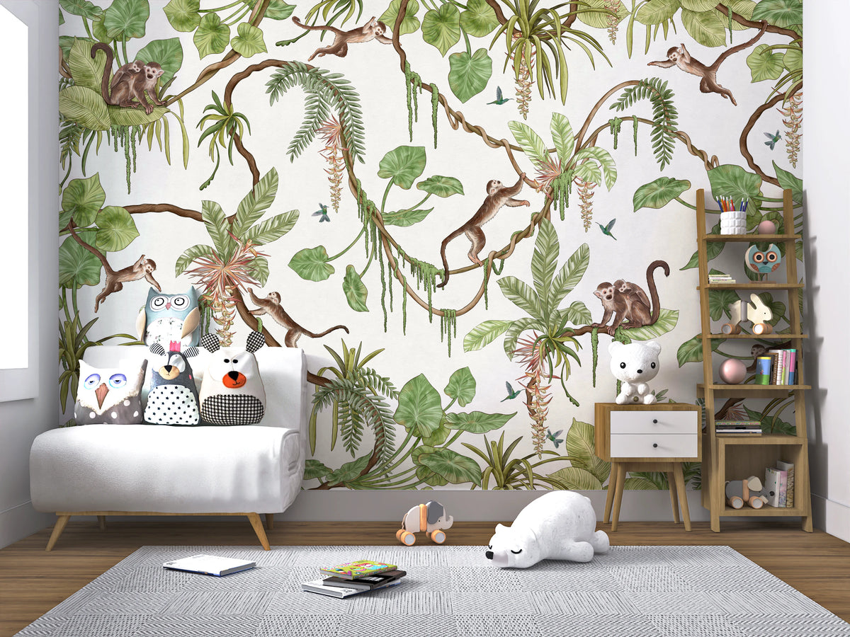 Monkey Business  Wall Mural