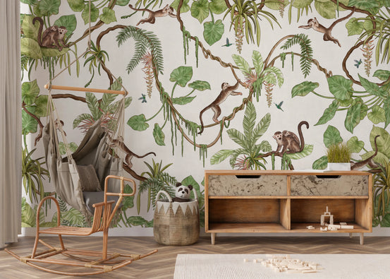 Monkey Business  Wall Mural