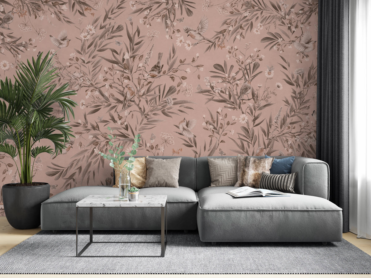 Birds & Botanicals Wall Mural