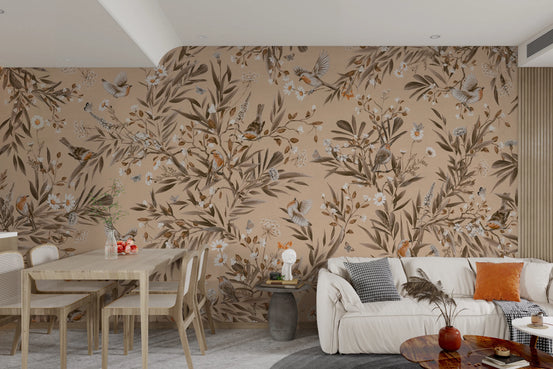 Botanical Birdsong  Wall Mural
