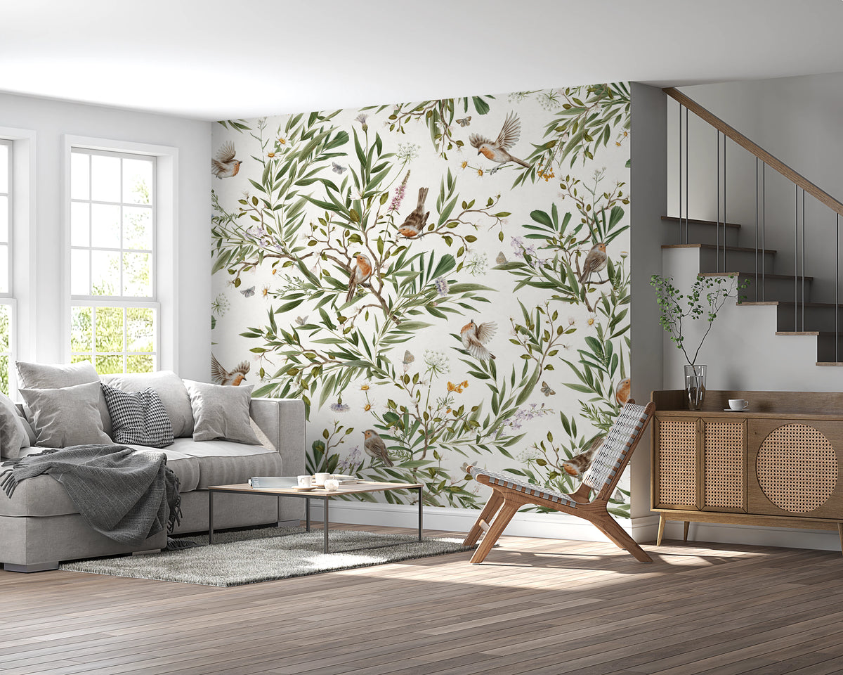 Botanical Aviary  Wall Mural