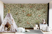 Woodland Naptime Tales Wall Mural