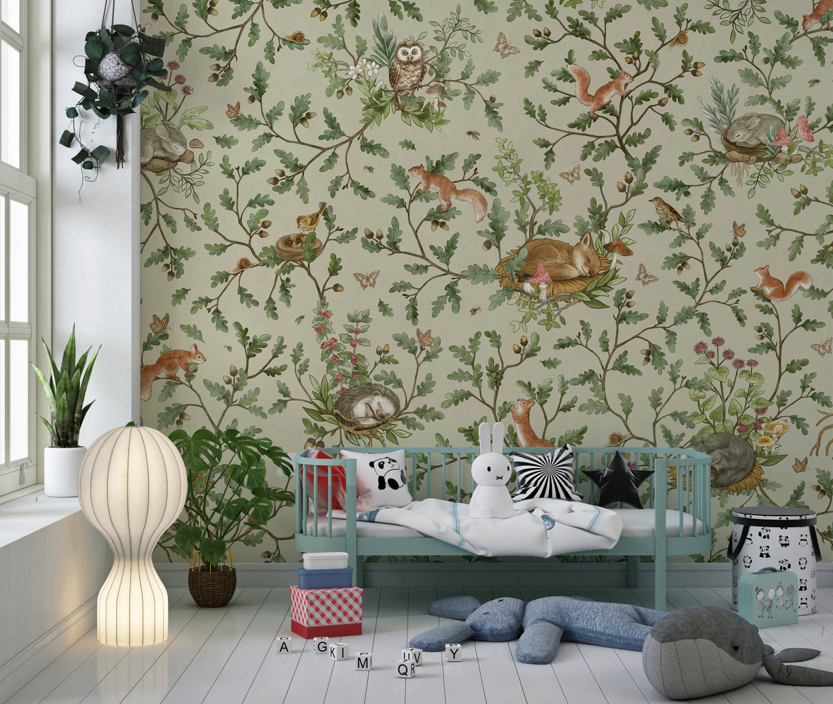 Woodland Naptime Tales Wall Mural
