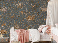 Rustic Forest Motif Wall Mural