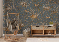 Rustic Forest Motif Wall Mural