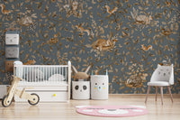 Rustic Forest Motif Wall Mural