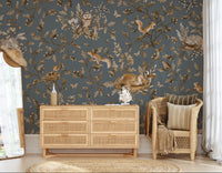 Rustic Forest Motif Wall Mural