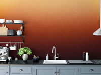 Warm ombre mural with sunset-inspired hues
