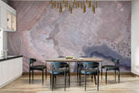 Elegant rose quartz mural featuring smooth, natural color blends
