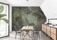Lush tropical design peelable wall wallpaper
