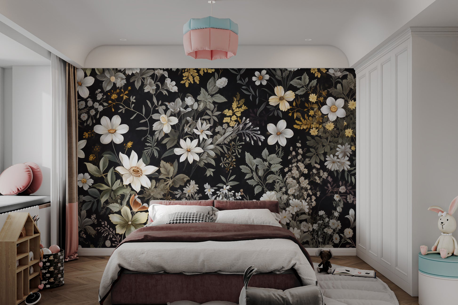 Romantic floral aesthetic with vintage-inspired flowers
