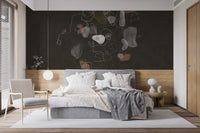 Room wallpaper featuring a chic abstract design