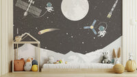 Space Mission Astronaut Wall Mural for a stellar atmosphere