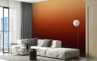 Ombre mural featuring sunset blaze tones
