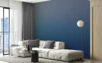Ombre mural with calming blue green tones


