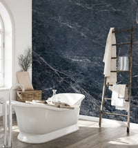 Luxurious midnight marble mural for rooms
