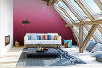 Radiant wall mural with ruby-inspired hues
