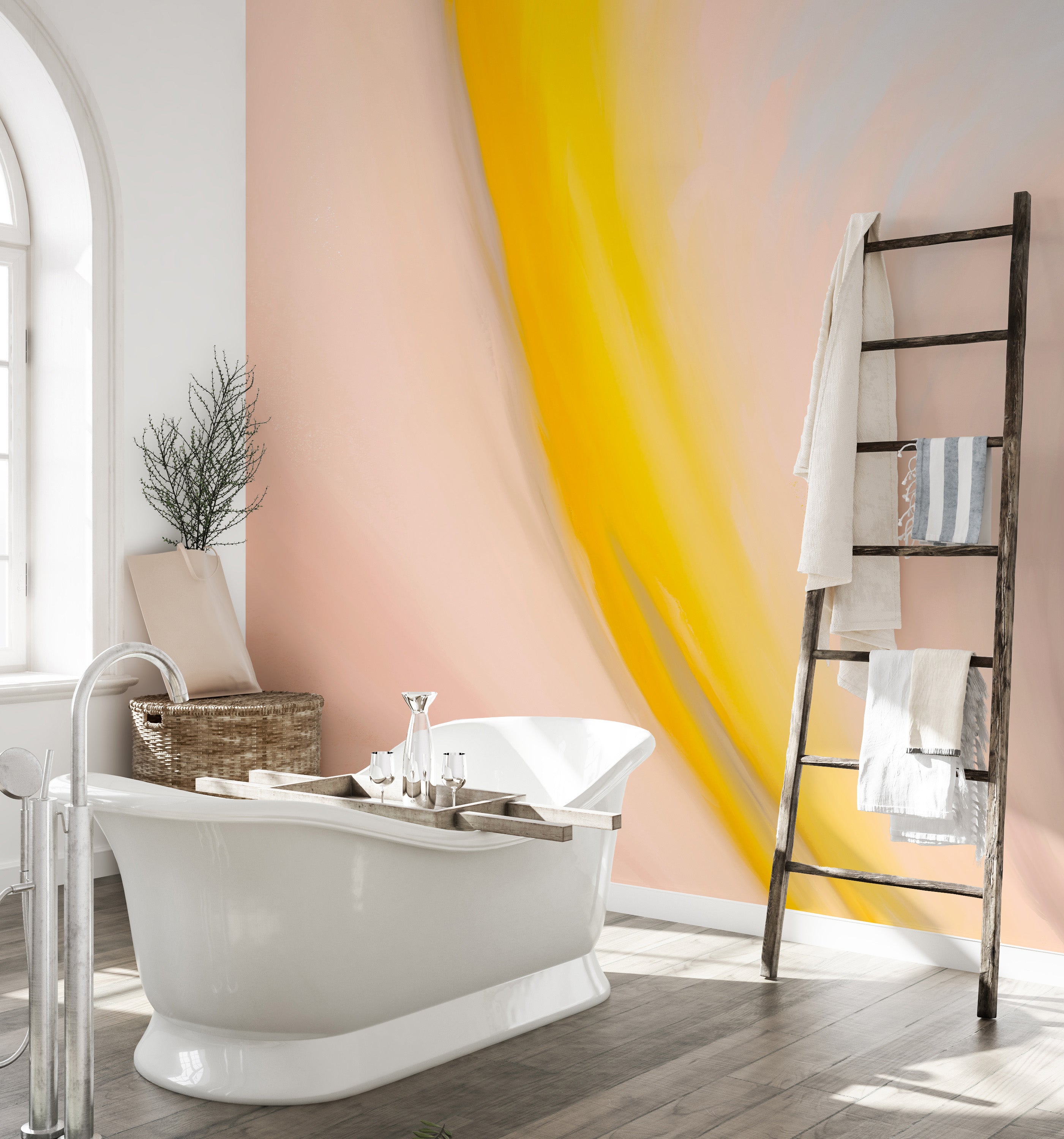 Abstract chic whirlwind wall mural artwork
