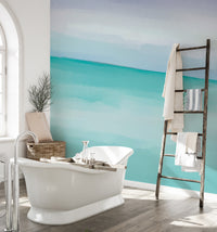 Stylish coastal harmony mural for homes.
