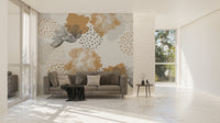Modern flower mural elevates wall style
