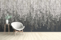 Tyndall vine mural with a delicate natural aesthetic

