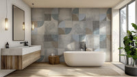 Contemporary circles wall mural for interiors
