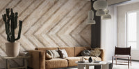 Rustic vintage stone mural for interiors
