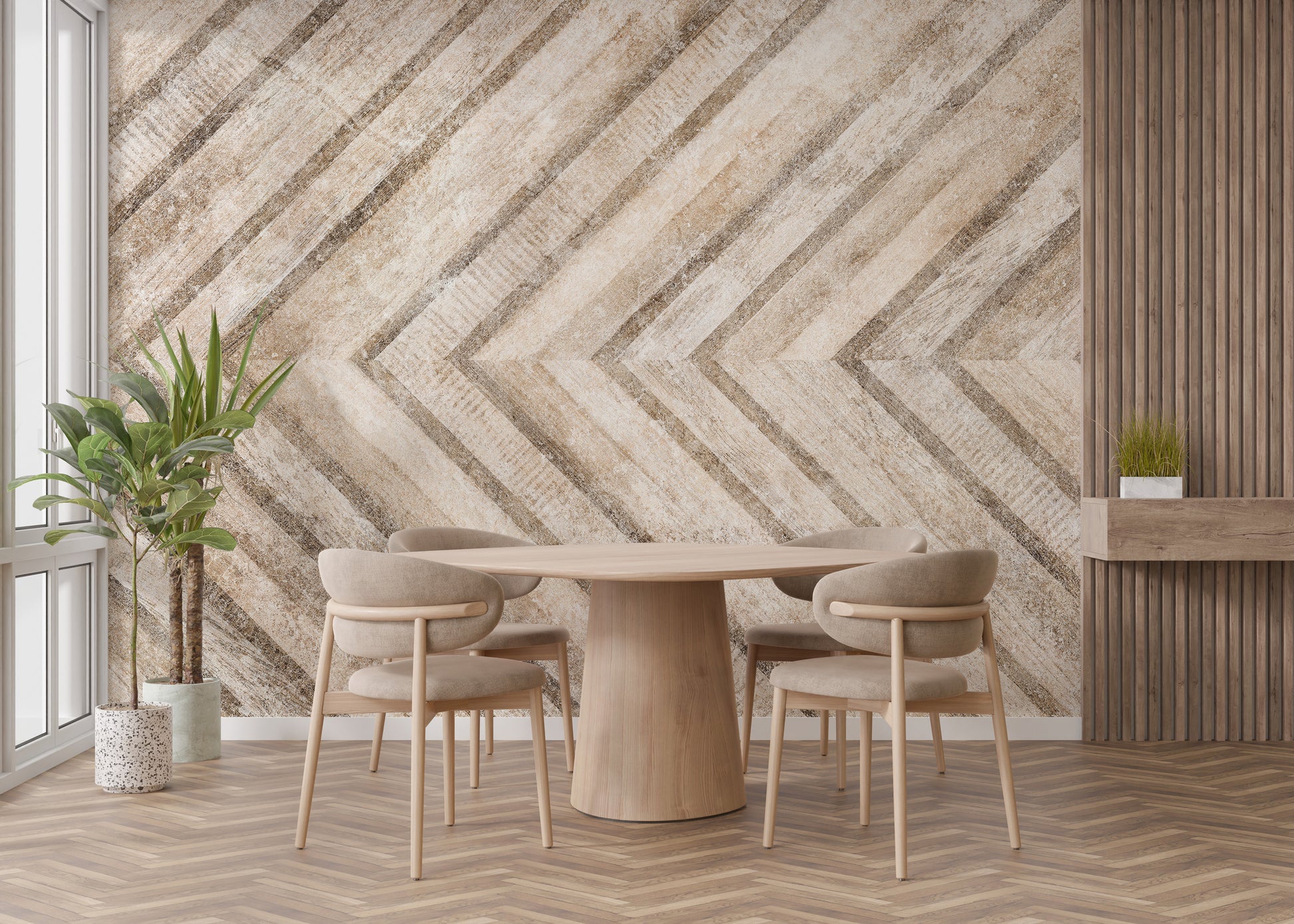 Antique stone wall mural for elegant spaces
