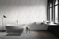 Elegant linear pattern wall covering
