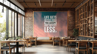 Inspiring quotes mural for contemporary rooms
