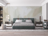 Artistic earth tones mural for peaceful spaces
