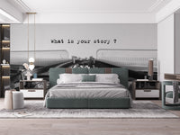 Retro typewriter quote wallpaper mural for study
