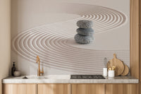 Zen garden mural for relaxing wall decor
