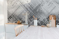 Bold monochrome streaks wallpaper mural style

