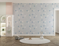 Serene wallpaper featuring soft blue tones
