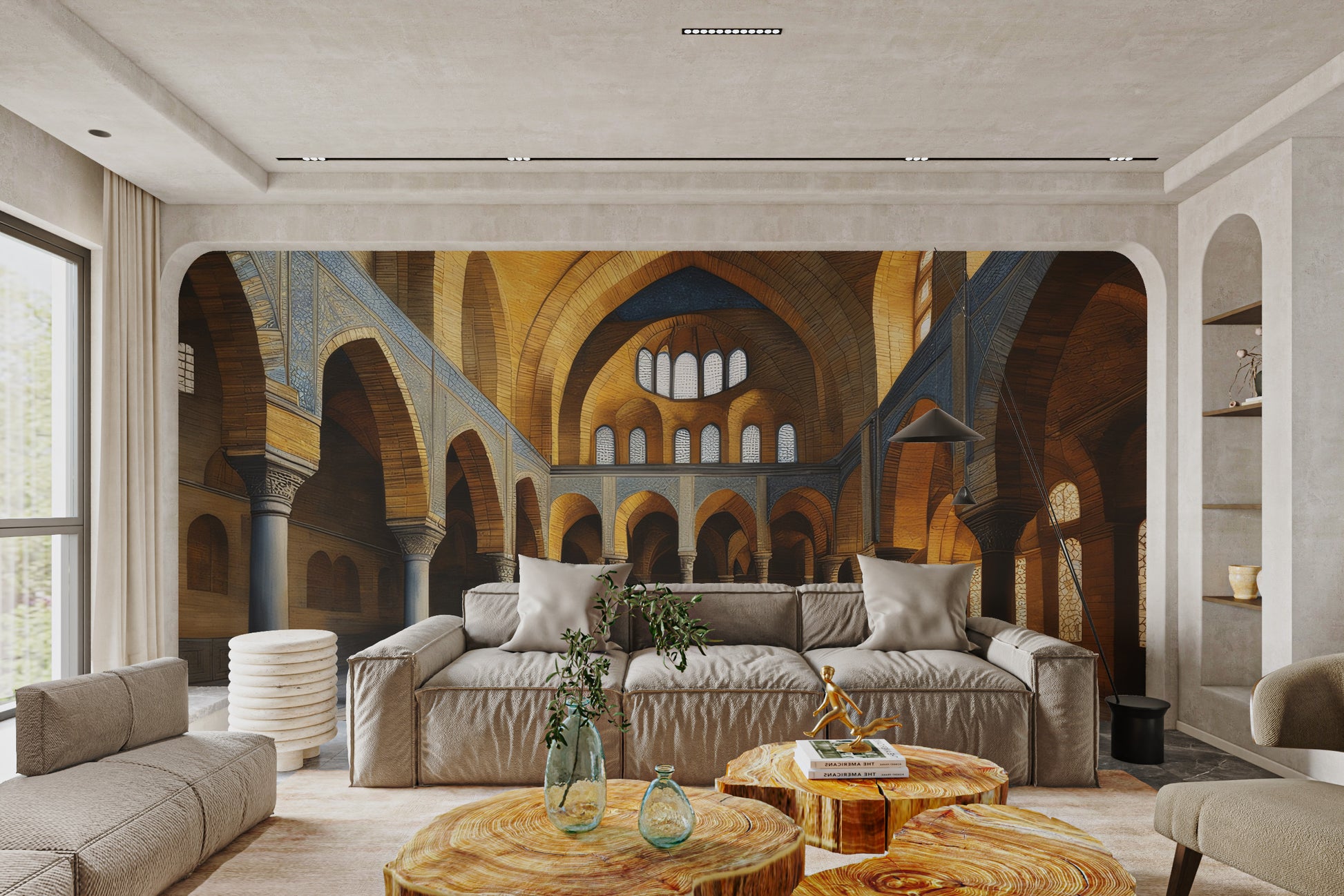 Ornate archway pattern wall decor
