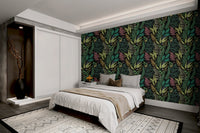 Lush tropical wallpaper showcasing botanical elegance