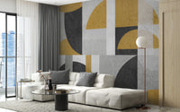 Elegant vintage tones mural for interiors
