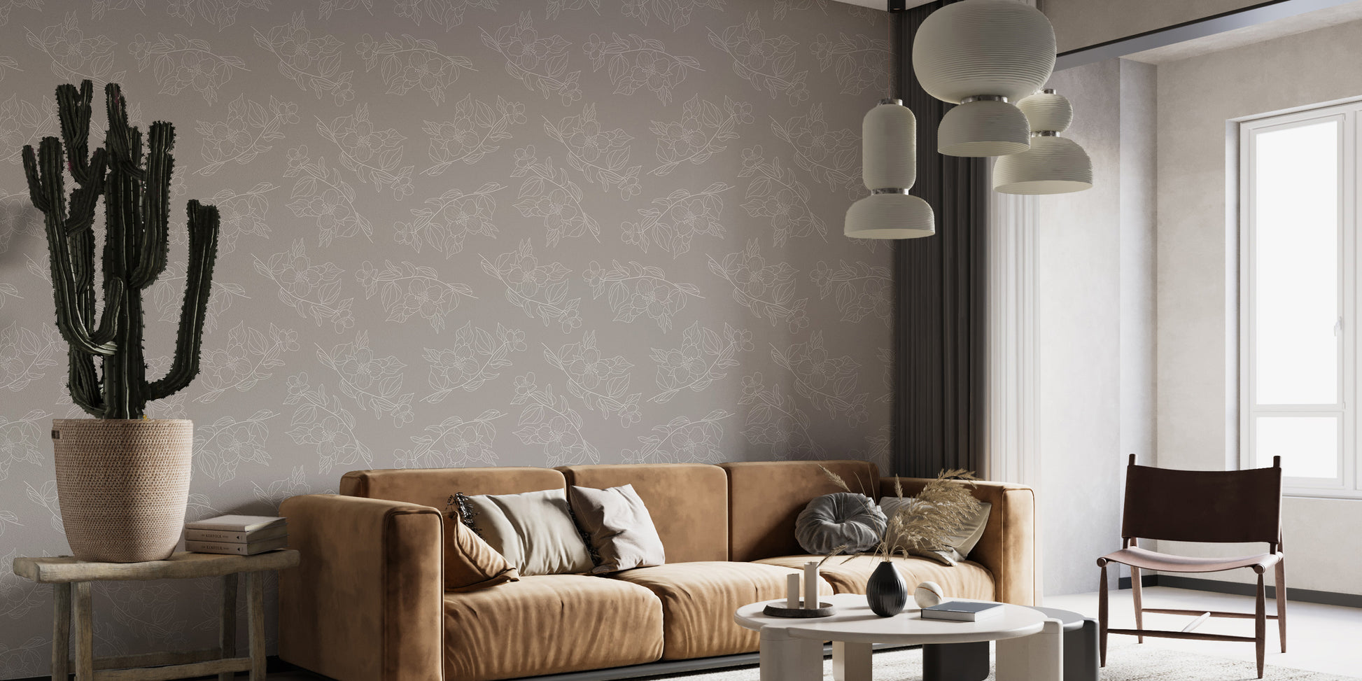 Delicate jasmine wall art creates elegance
