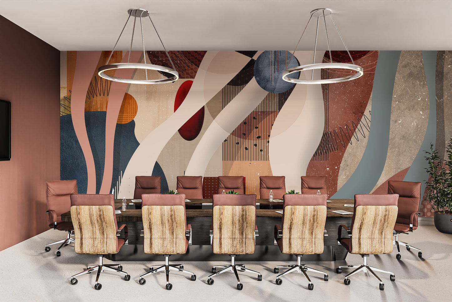 Modern Abstract Geometric Wallpaper