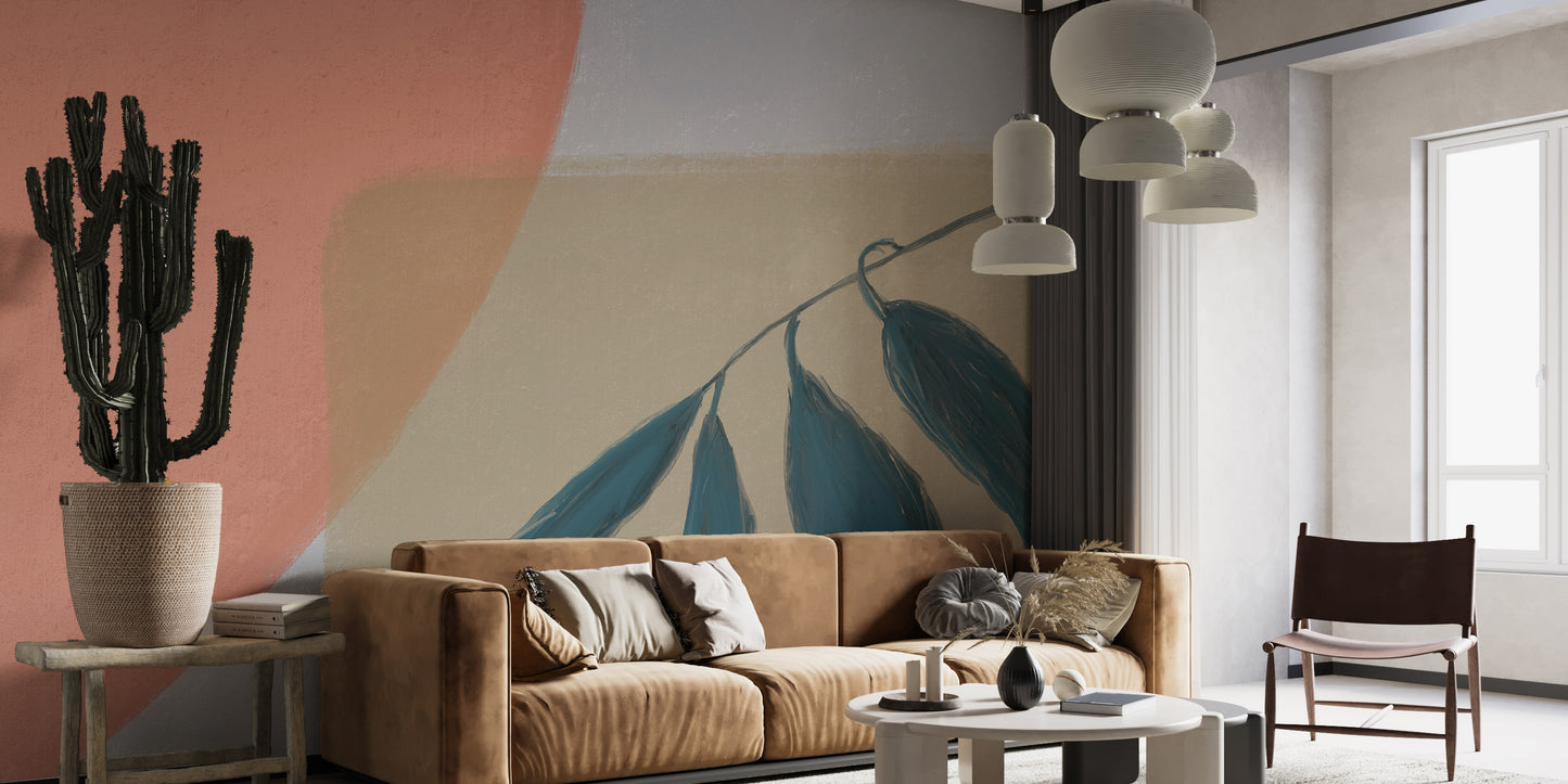 Tranquil Leaves Wallpaper Mural