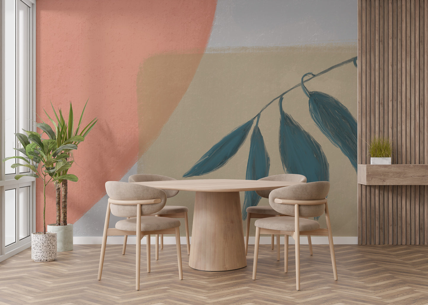 Tranquil Leaves Wallpaper Mural