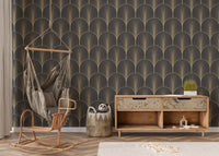Classic vintage palette Deco self-adhesive wallpaper.