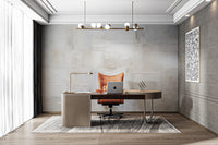 High-end white plaster effect wallpaper for interiors
